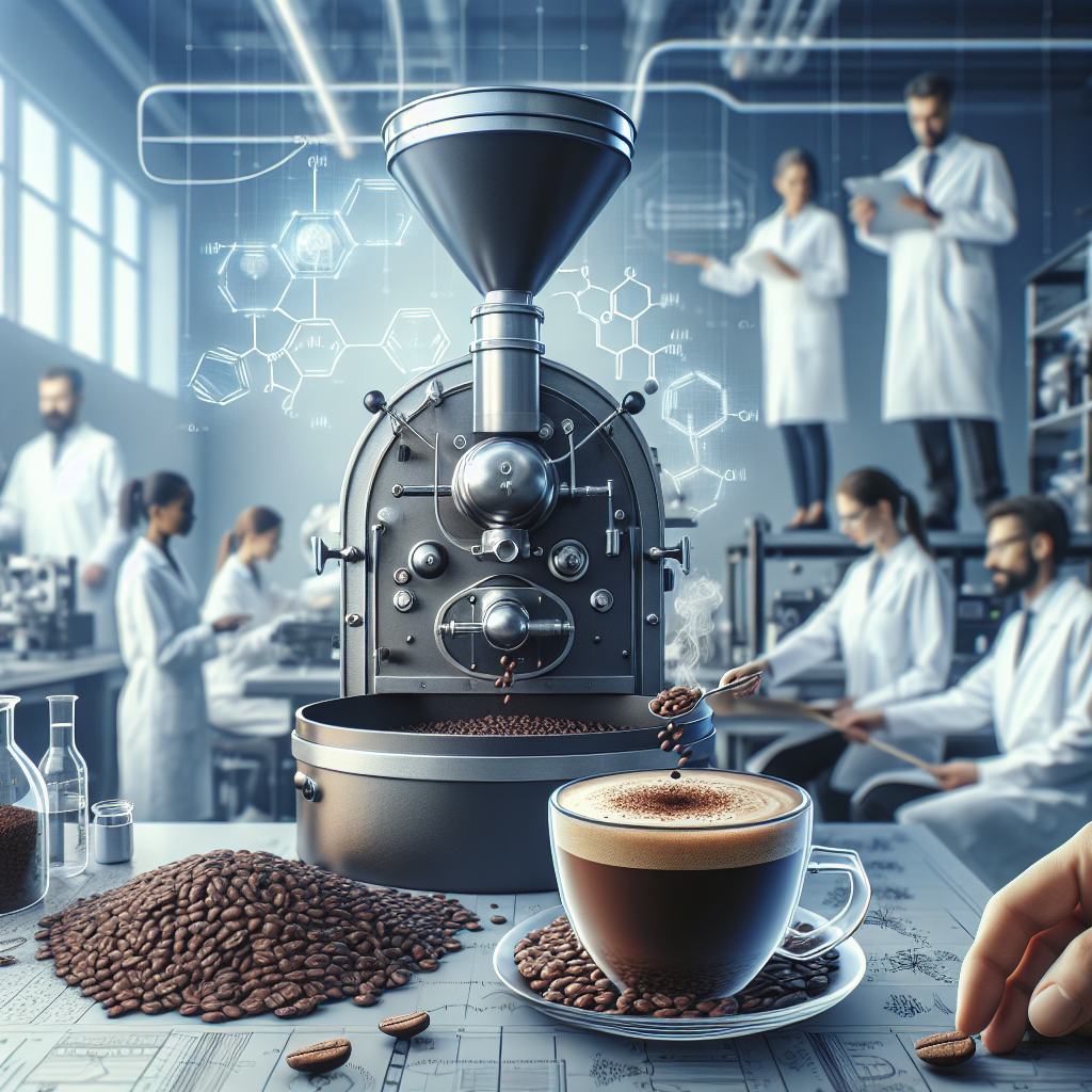 "Graphic representation of an analytical study illustrating the effect of different roast profiles on the sourness and acidity levels in coffee"